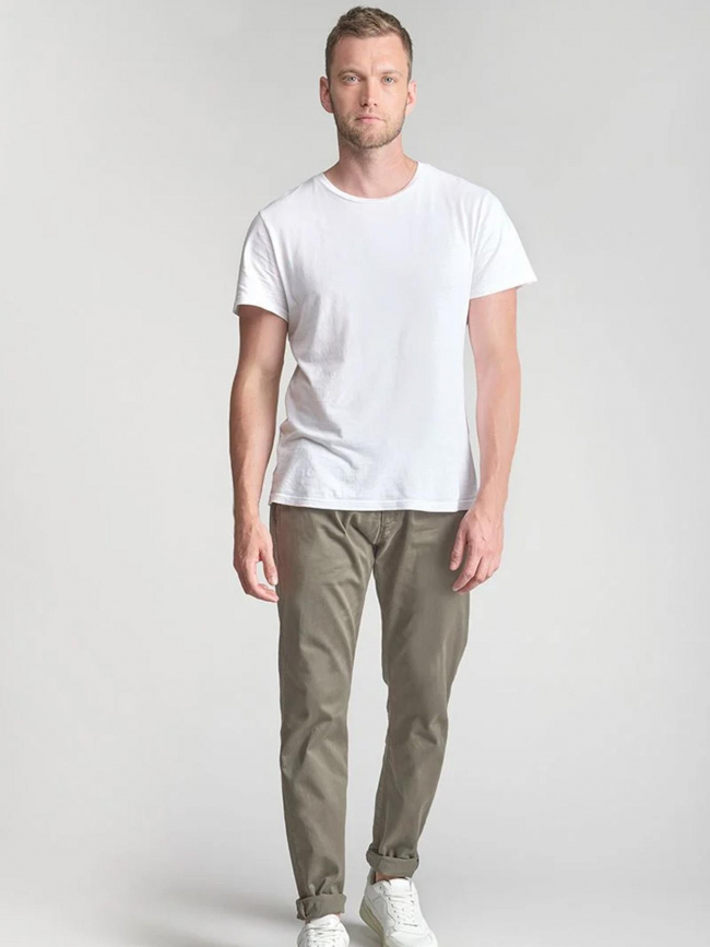 Pantalon chino cesar kaki homme - Le Temps Des Cerises