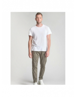 Pantalon chino cesar kaki homme - Le Temps Des Cerises