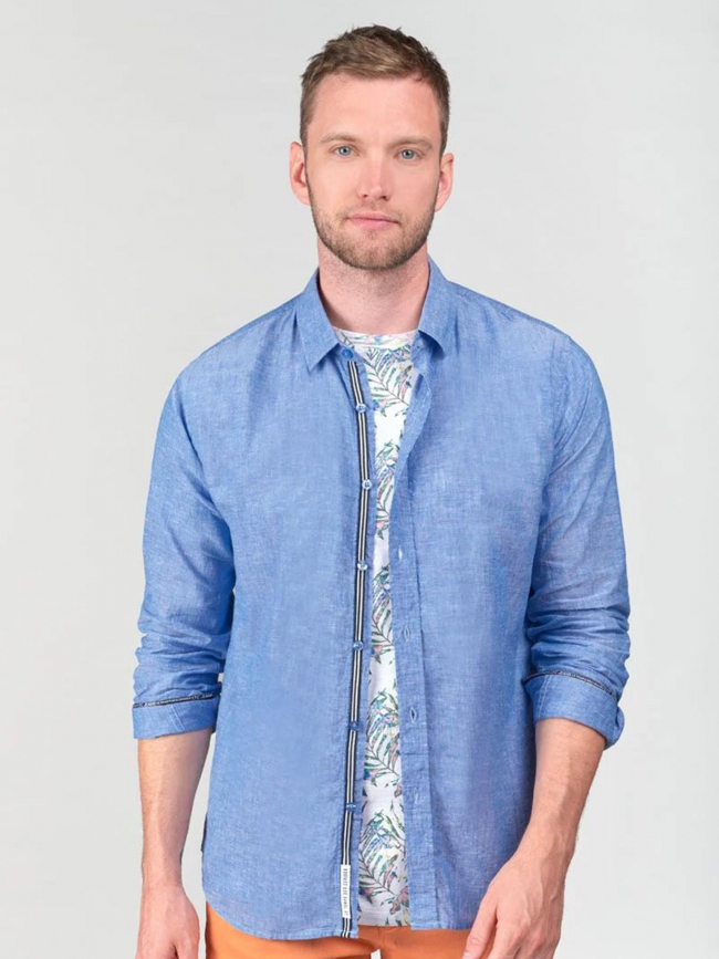 Chemise rodes bleu homme - Le Temps Des Cerises