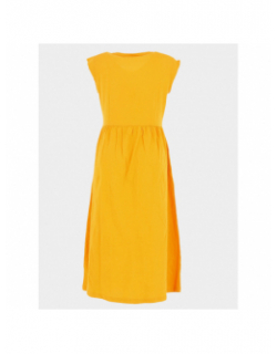 Robe mi-longue ayna jaune femme - Deeluxe