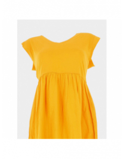 Robe mi-longue ayna jaune femme - Deeluxe