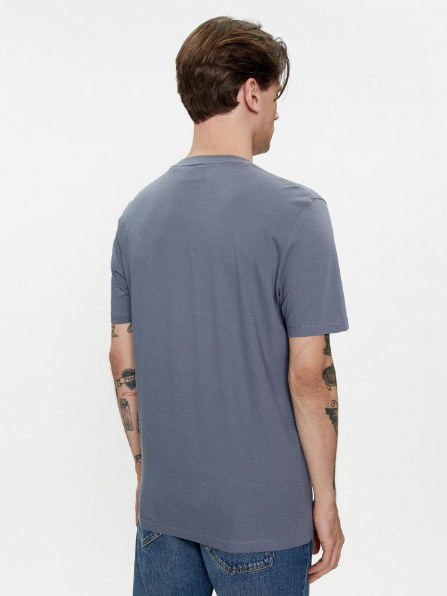 T-shirt dulivio logo bleu homme - Hugo