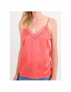 Caraco woven camisole corail femme - Molly Bracken