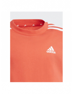 Ensemble lk 3 stripes co rouge et noir enfant - Adidas