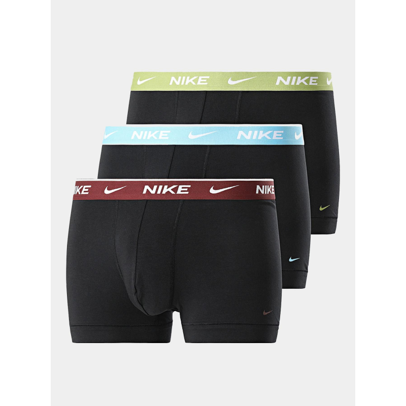 Pack de 3 boxers trunk vert bleu bordeaux homme - Nike