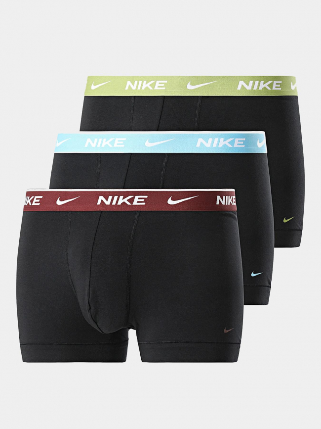 Pack de 3 boxers trunk vert bleu bordeaux homme - Nike