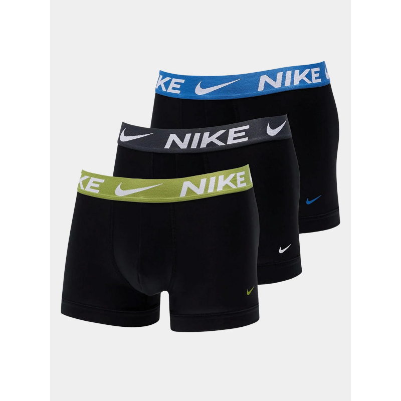 Pack de 3 boxers trunk dri fit bleu vert gris homme - Nike