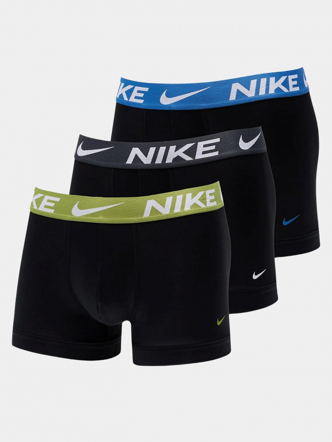 Pack de 3 boxers trunk dri fit bleu vert gris homme - Nike