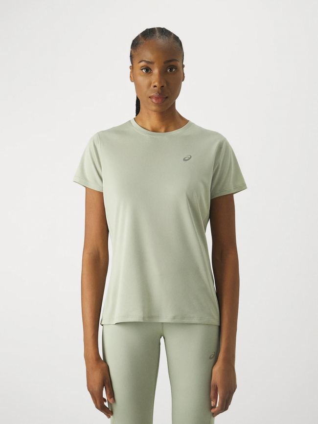 Asics t shirt femme verte on sale