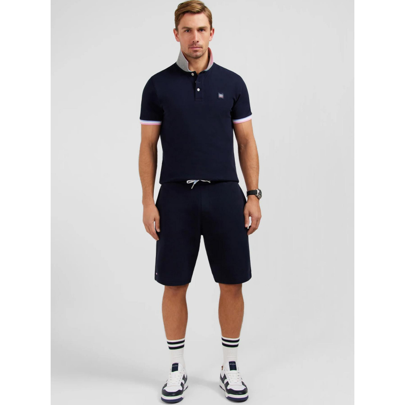 Short molleton diamant bleu marine homme - Eden Park