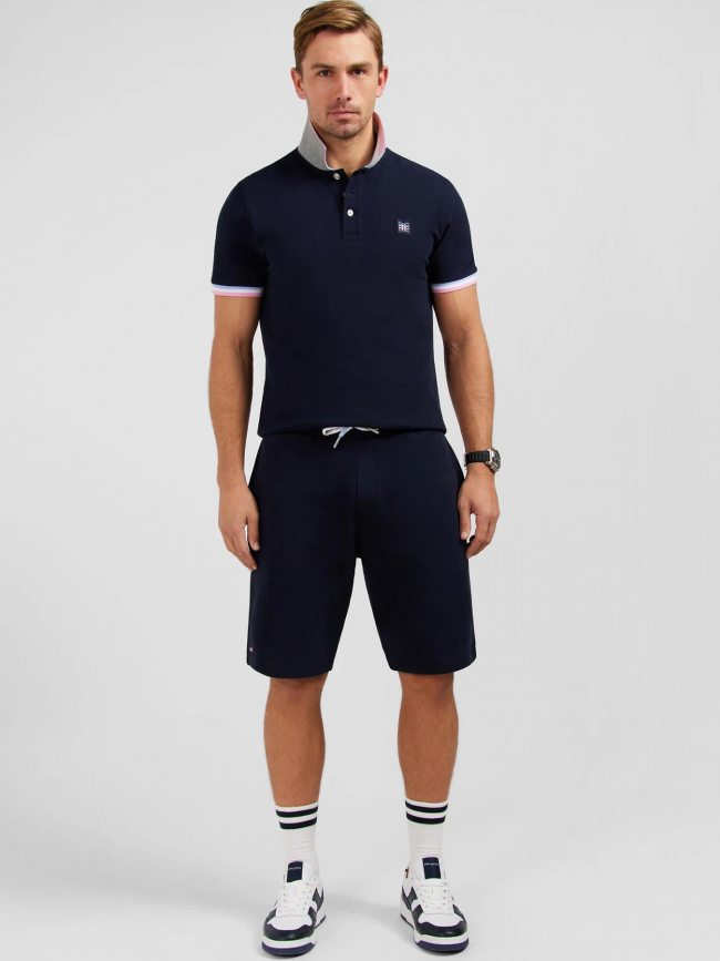 Short molleton diamant bleu marine homme - Eden Park