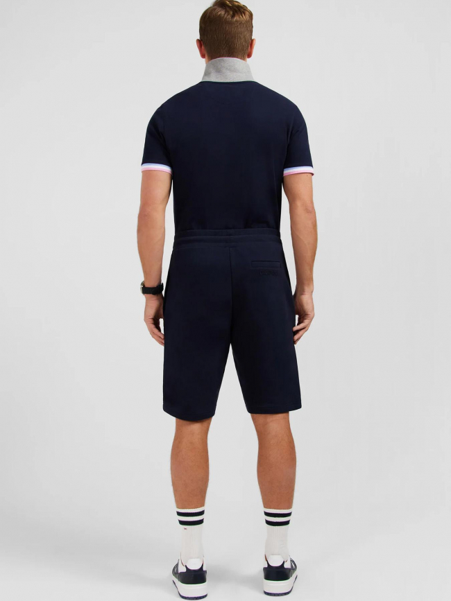 Short molleton diamant bleu marine homme - Eden Park