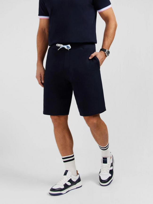 Short molleton diamant bleu marine homme - Eden Park