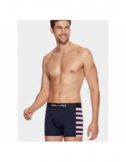 Pack de 2 boxers demi cercle rose et bleu homme - Eden Park