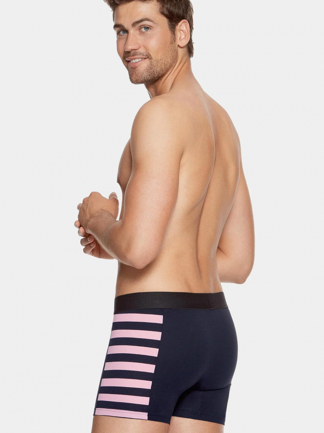 Pack de 2 boxers demi cercle rose et bleu homme - Eden Park