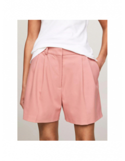 Short à pince md core pleated rose femme - Tommy Hilfiger