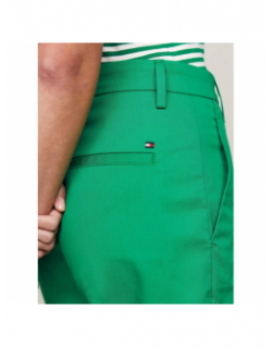 Short chino co blend vert femme - Tommy Hilfiger