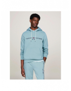 Sweat à capuche logo classique bleu homme - Tommy Hilfiger