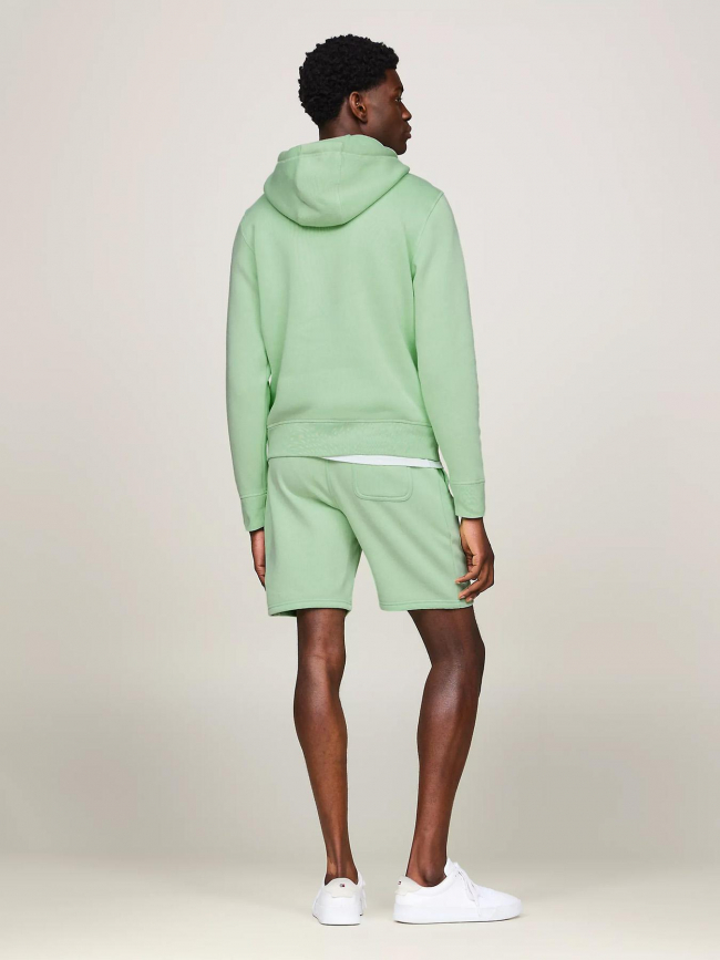 Sweat à capuche logo hoody vert homme - Tommy Hilfiger