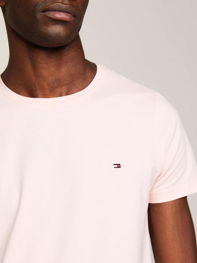 T-shirt stretch slim fit rose homme - Tommy Hilfiger