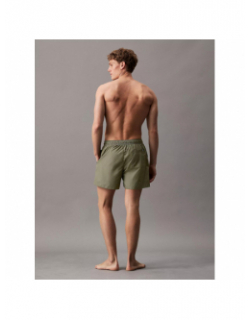 Short de bain medium drawstring kaki homme - Calvin Klein