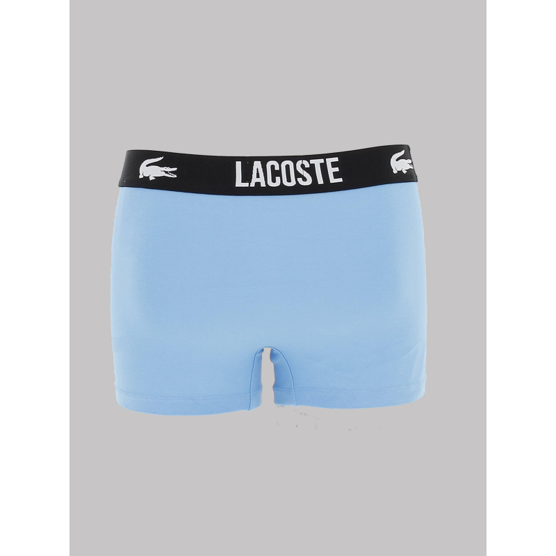 Pack de 3 boxers court vert blanc bleu homme - Lacoste