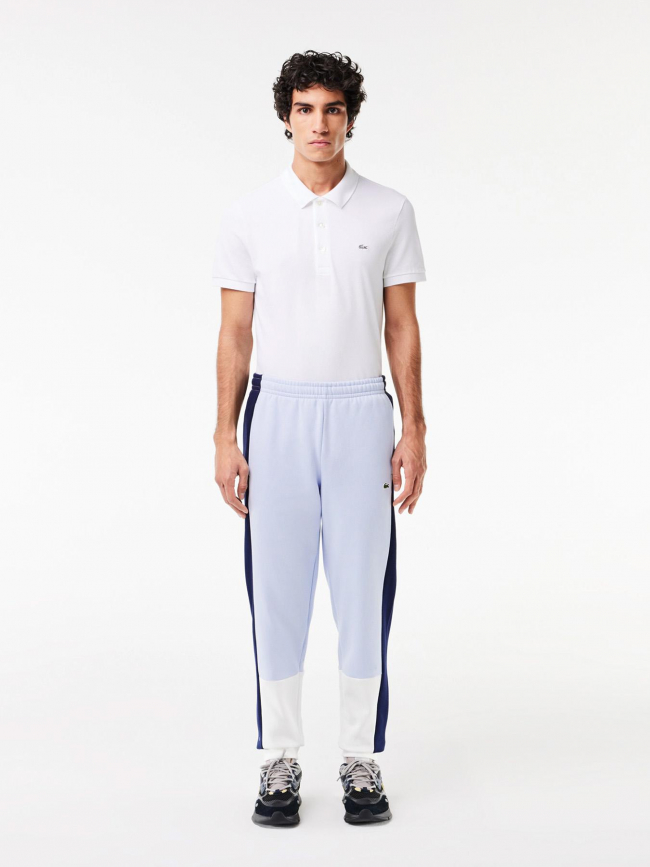 Pantalon de survêtement tricolore bleu homme - Lacoste