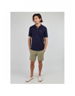 Polo graphique mécanique bleu marine homme - Oxbow