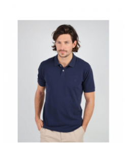 Polo manches courtes piques surteint bleu marine homme - Oxbow