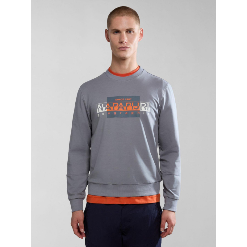 Sweat b-smallwood gris homme - Napapijri