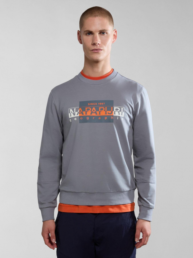 Sweat b-smallwood gris homme - Napapijri