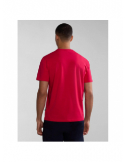 T-shirt uni logo salis rose homme - Napapijri