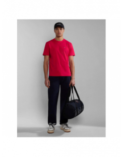 T-shirt uni logo salis rose homme - Napapijri