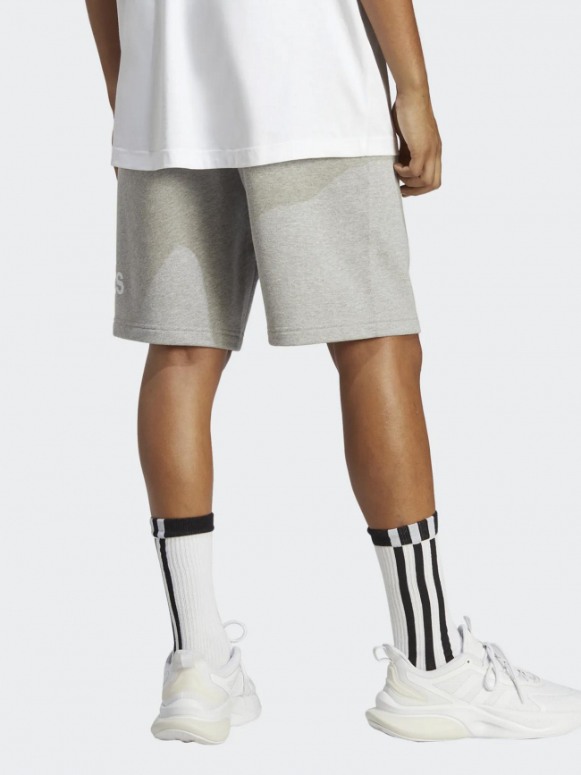 Short jogging bosshort gris chiné homme - Adidas