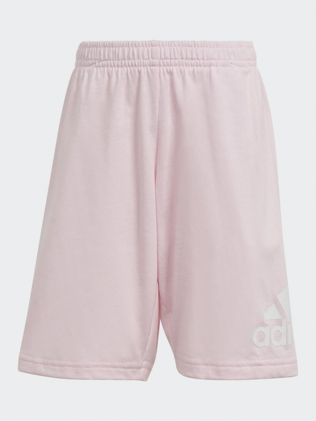 Ensemble short t-shirt logo blanc rose fille - Adidas