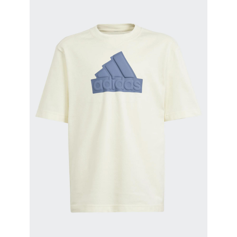 T-shirt manches courtes fi logo beige garçon - Adidas