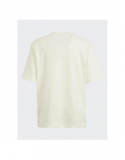 T-shirt manches courtes fi logo beige garçon - Adidas