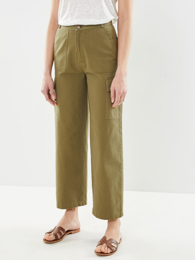 Pantalon cargo large pina kaki femme - La Petite Etoile