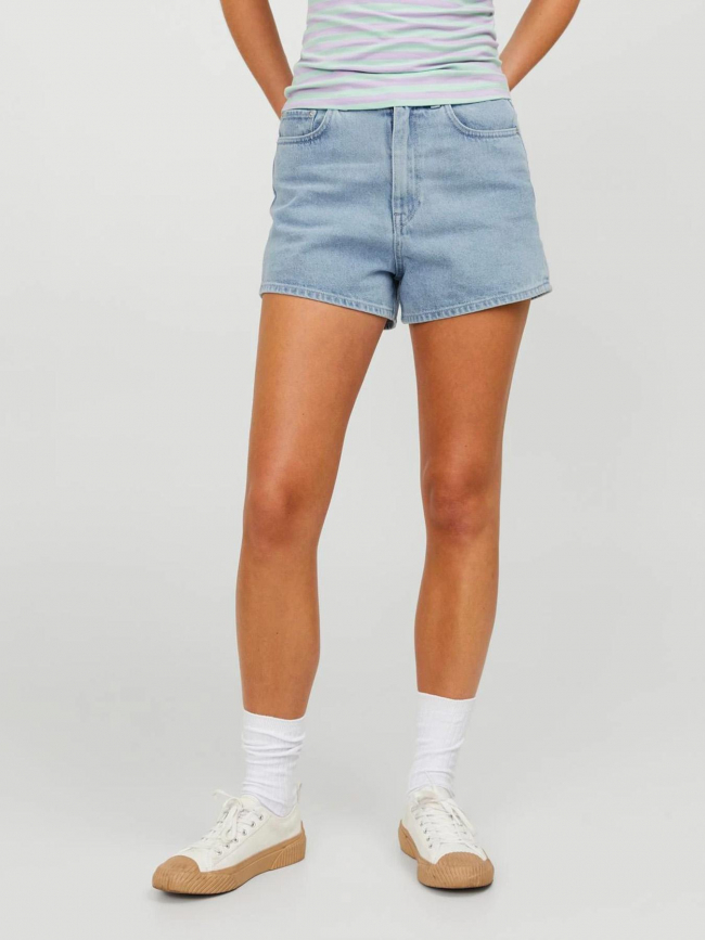 Short en jean taille haute nany bleu femme - Jjxx