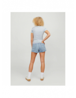 Short en jean taille haute nany bleu femme - Jjxx