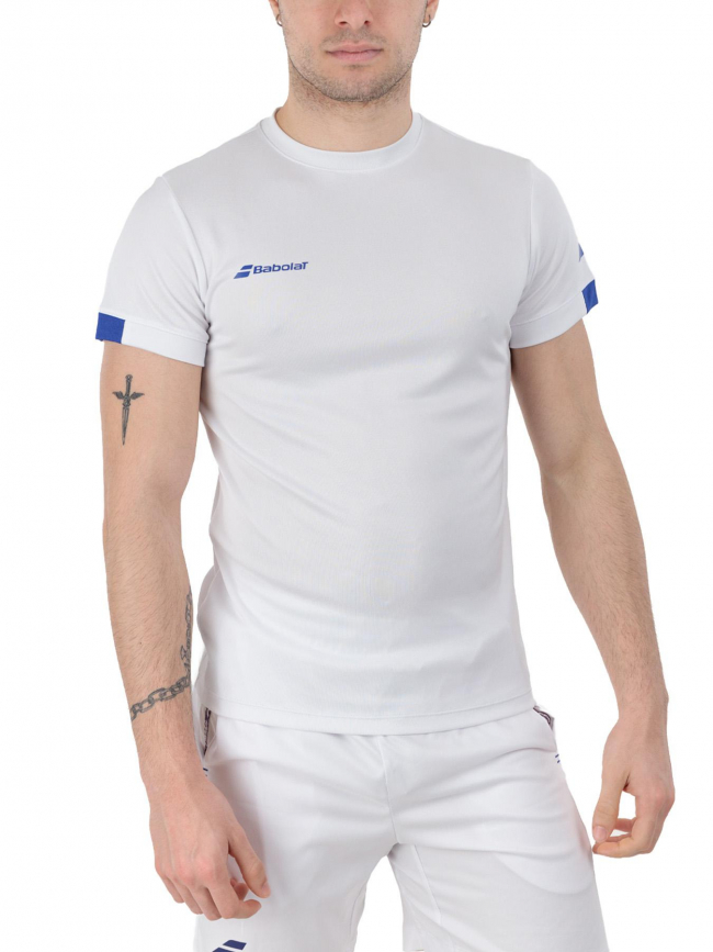 T-shirt de tennis play crew neck blanc homme - Babolat