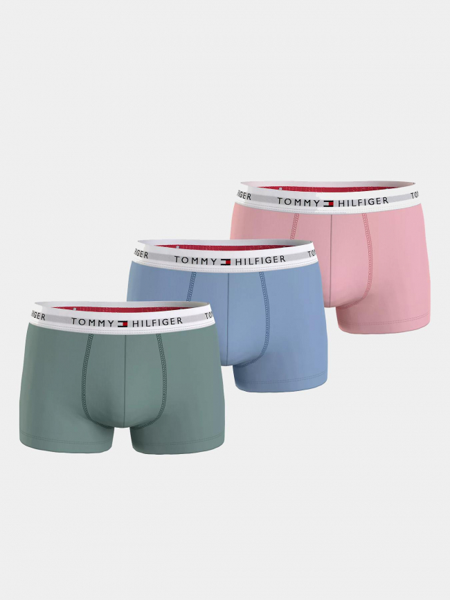 Pack 3 boxers assortis rose/bleu/kaki homme - Tommy Hilfiger