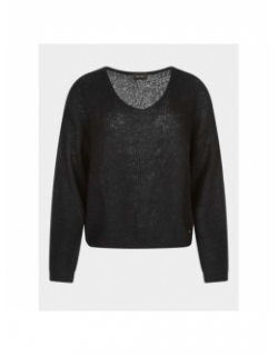 Pull col v p-mag bleu marine femme - Teddy Smith