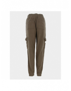 Pantalon cargo en lin maya kaki femme - Teddy Smith