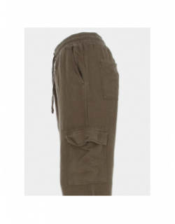 Pantalon cargo en lin maya kaki femme - Teddy Smith