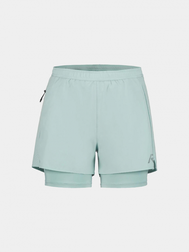 Short de running trail makela bleu femme - Rukka