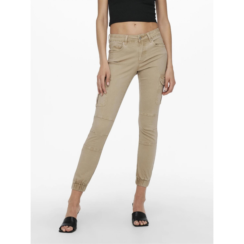 Pantalon cargo missouri regular beige femme - Only