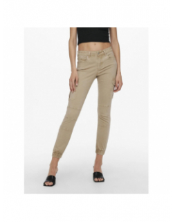 Pantalon cargo missouri regular beige femme - Only