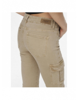 Pantalon cargo missouri regular beige femme - Only