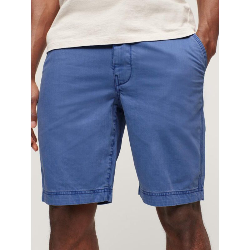 Short officier chino bleu homme - Superdry